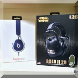 E01. Beats EP and Pro Ears Gold II 26 headphones 